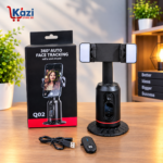 Auto Face Tracking Tripod Phone Holder smart selfie gimbal Cameraman Gesture Control Built-in Battery with 1/4 Inch Screw Detachable Bi-color Tem 360° Rotation