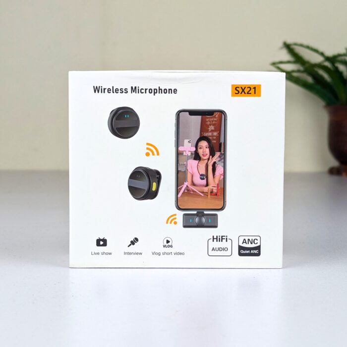 SX21 Magnetic Hanging Neck Wireless Lavalier Microphone Dedicated Long Battery Life with Storage Compartment - Image 2