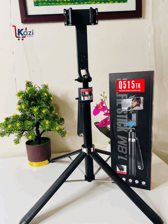 Q515TK Auto Face Tracking Selfie Stick Tripod with Wireless Remote Control Smart Auto AI Tracking Stabilizer Gimbal (5.8ft) - Image 3