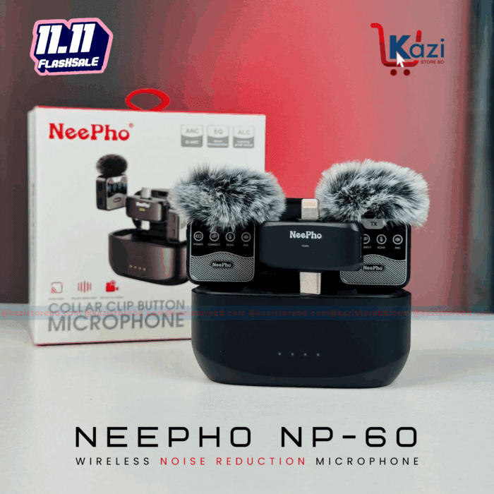 Neepho NP-60 Wireless Microphone For Type-C& iPhone - Image 3