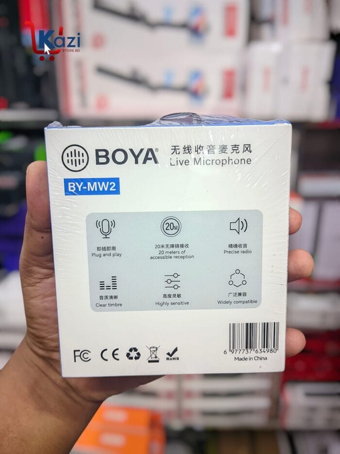 BOYA MW2 Wireless Microphone For Type-C & iPhone - Image 4
