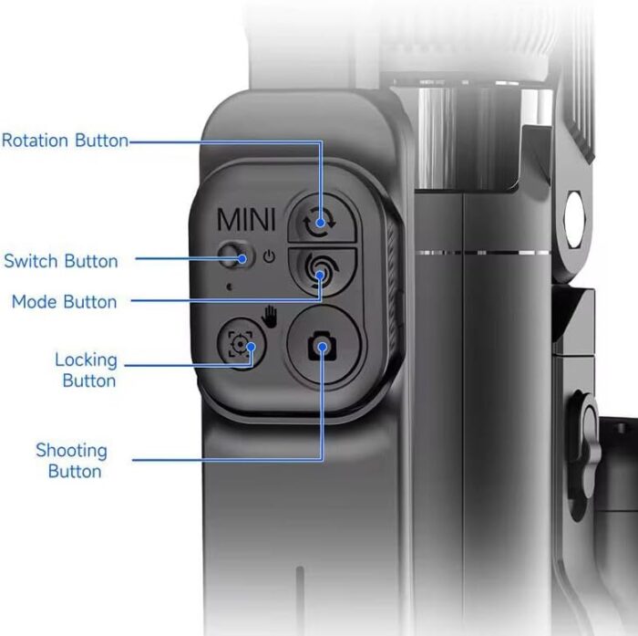 C16 Update 2.0 Gimbal Stabilizer AI Face Tracking Selfie Stick Tripod & Wireless Remote-(6 Ft) - Image 4