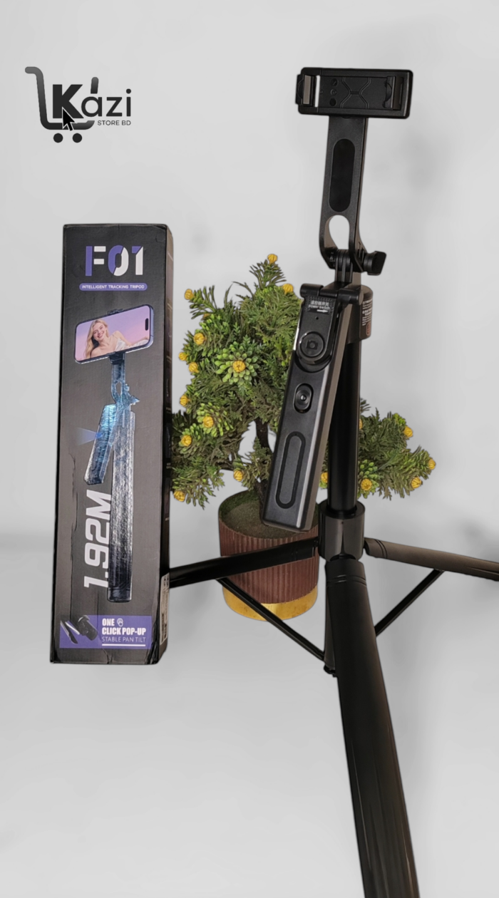 F01 AI Face Tracking Selfie Stick & Tripod Stand ( 6.2ft) - Image 4