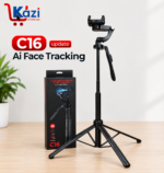 C16 Update 2.0 Gimbal Stabilizer AI Face Tracking Selfie Stick Tripod & Wireless Remote-(6 Ft)